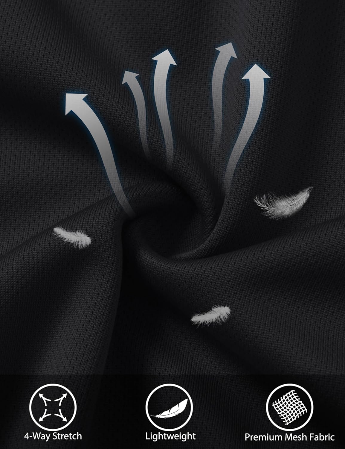 MAGCOMSEN Men's 5" Athletic Running Shorts Quick Dry Lightweight Linerless Mesh Workout Gym Active Shorts with Pockets - Image 6