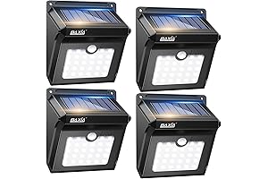 Wireless Solar Lights with Motion Sensor - 400LM Outdoor Security Lighting for Enhanced Illumination