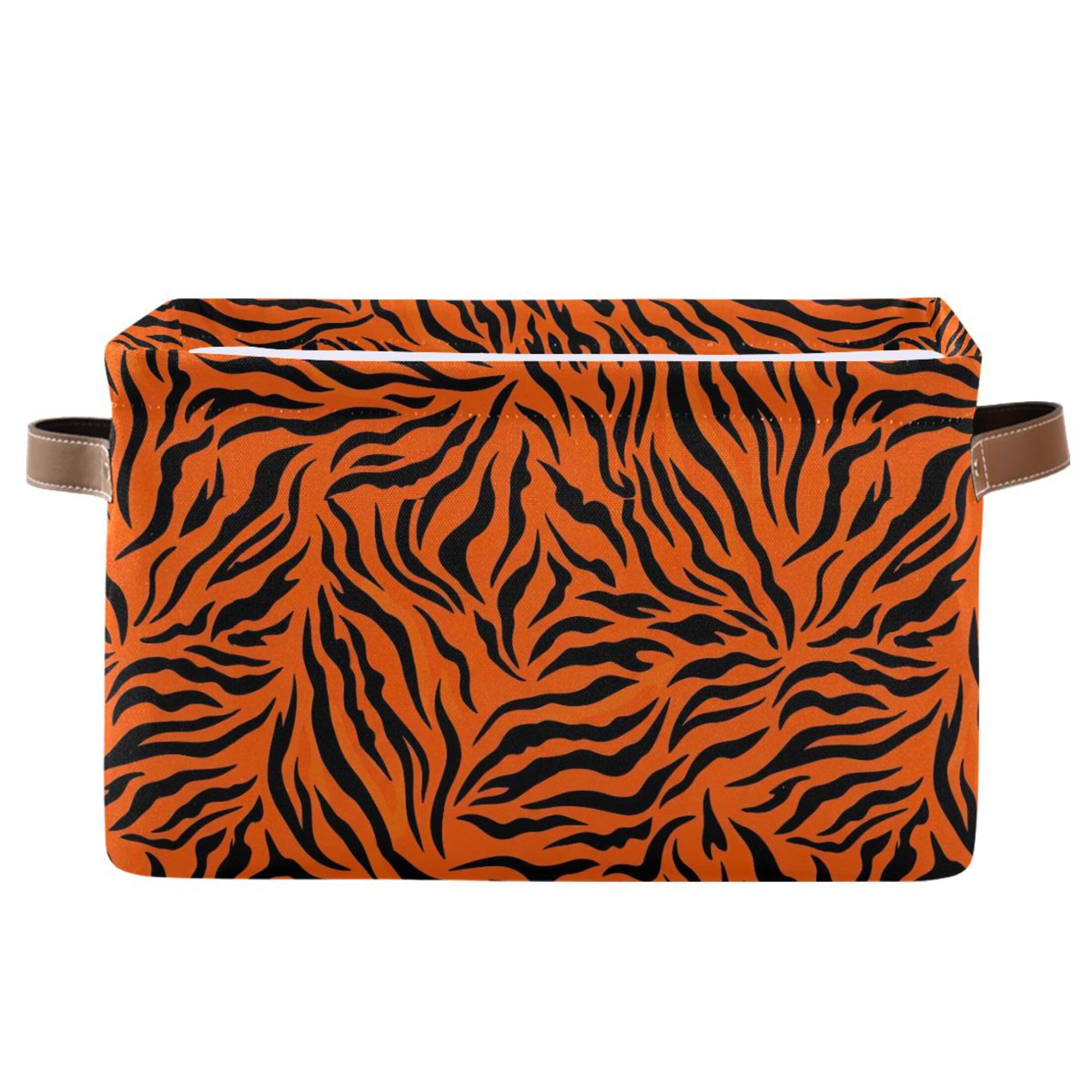 Panier de rangement tigre pliable idéal pour organiser les jouets dans la chambre d'enfant