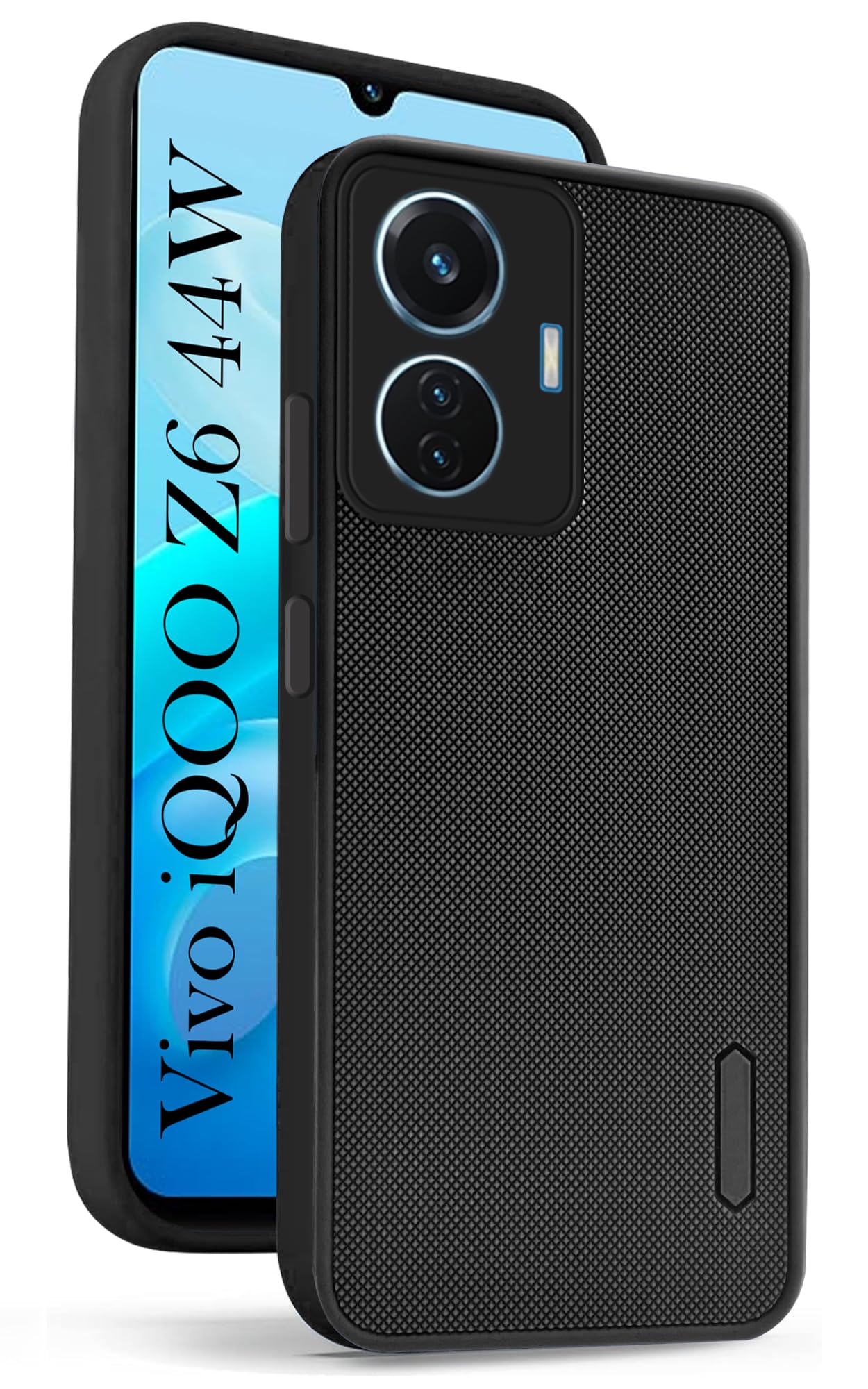 Jkobi Back Cover Case for Vivo IQOO Z6 44W (Textured Grip Design | Camera Protection | Slim and Light Weight | Soft Touch and Feel | Black) (B0D28MKY71) Amazon Price History, Amazon Price Tracker