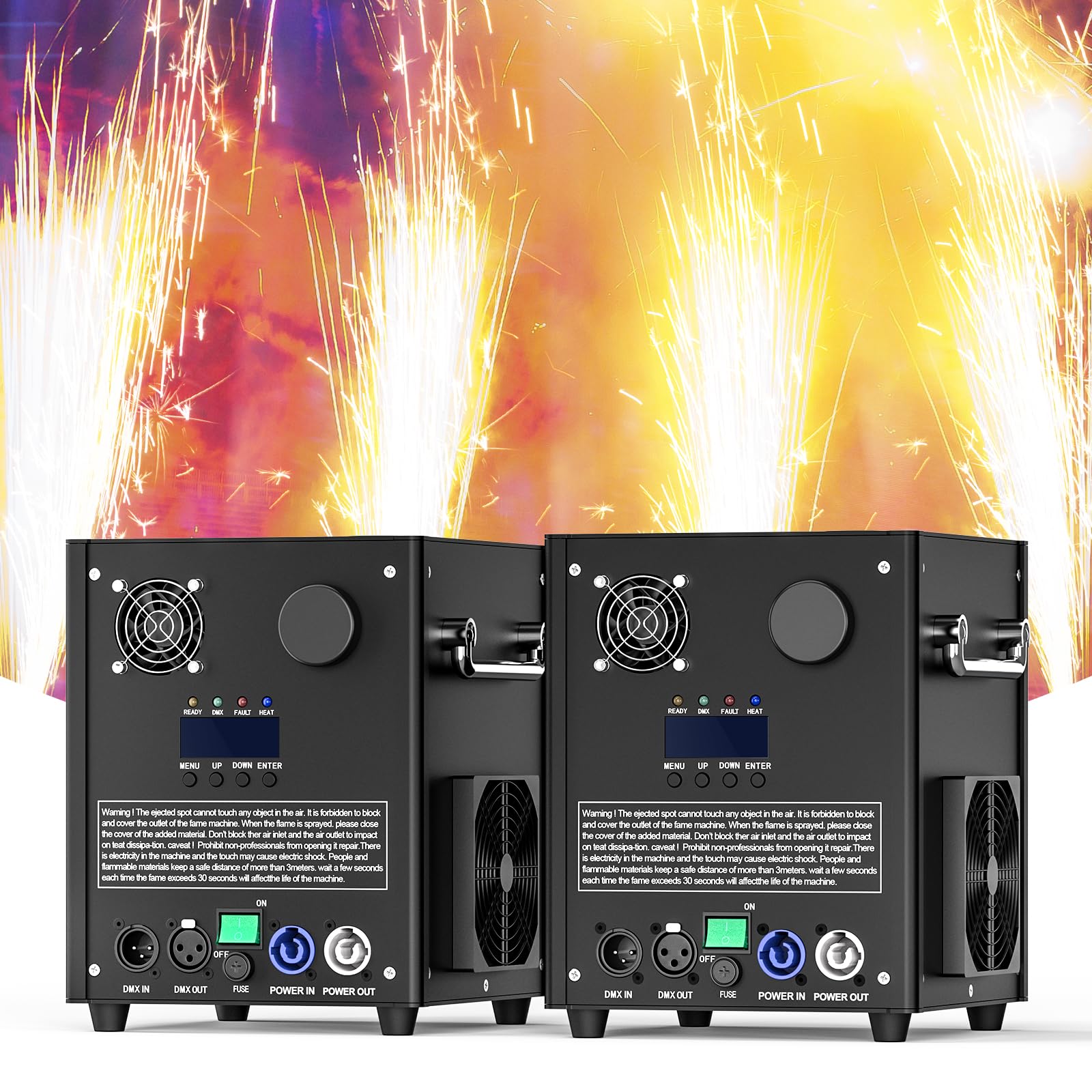 2 stücke 200 g Pyrotechnikmaschinen Titanpulver, Titanium Powder Granular Metal Powder für DMX-Bühneneffektmaschine, Spezialmaschine