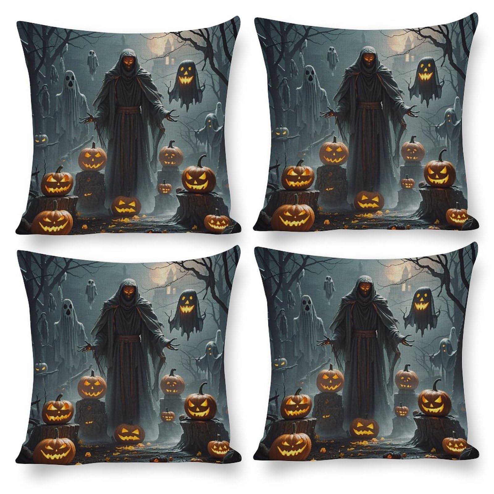Housse de coussin Faucheuse imprimée carrée pour lit et canapé