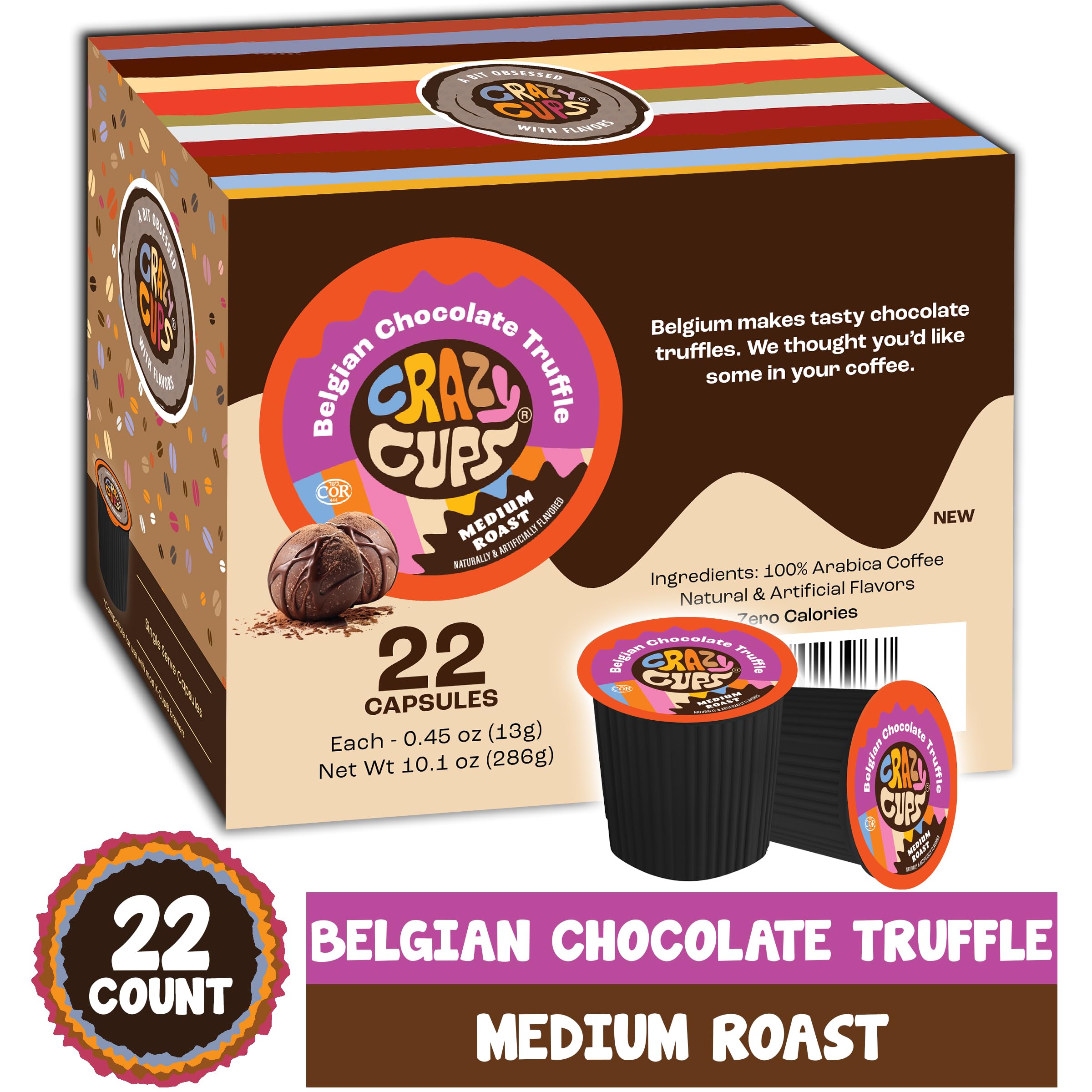 Amazon.com : Crazy Cups Flavored Coffee for Keurig K-Cup Machines