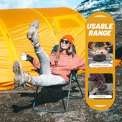 Miniatura 5 de UPKOCH Cojín telescópico de repuesto plegable para taburete, funda de tela Oxford, almohadilla de asiento portátil para acampar al aire libre,