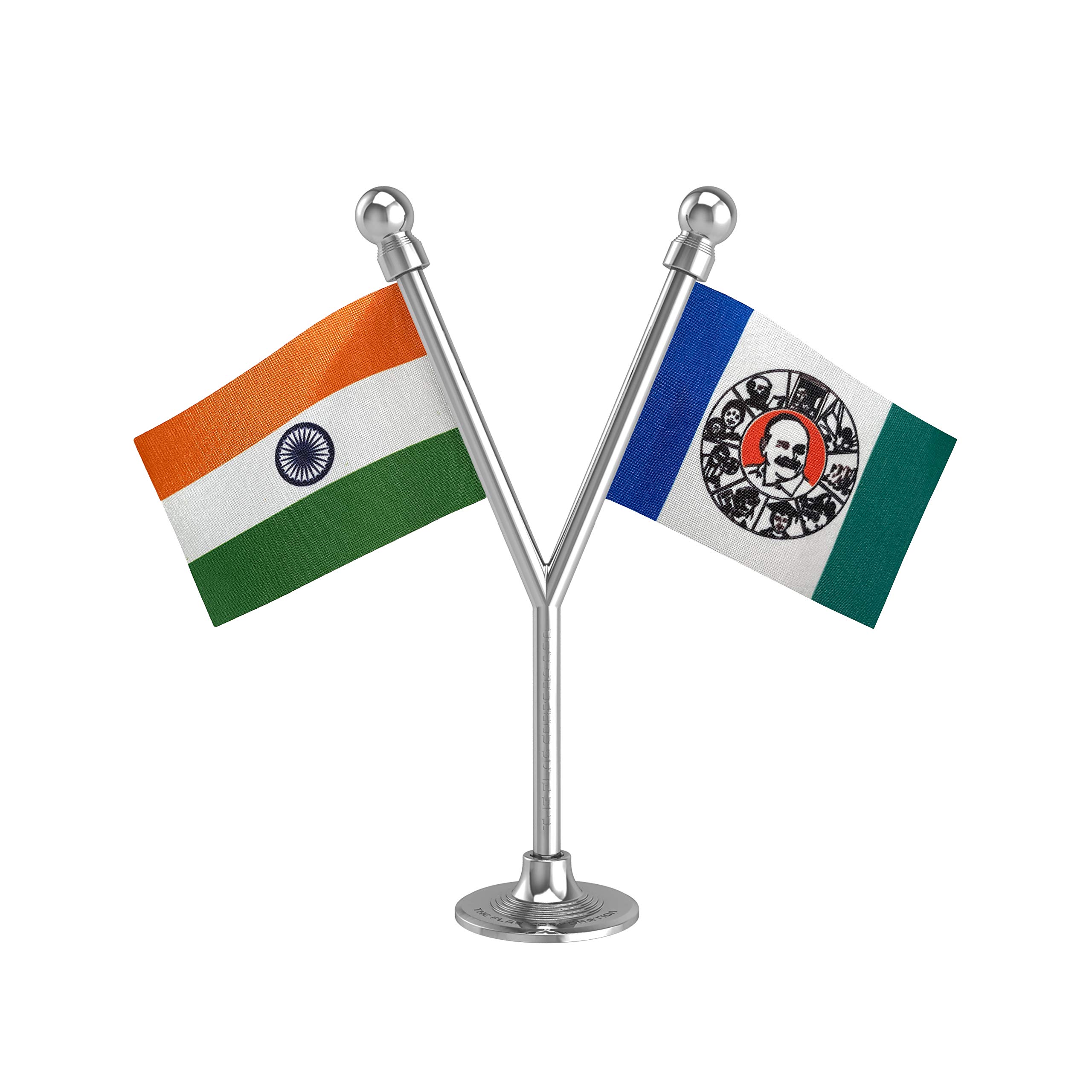 The Flag Corporation India & YSR Congress Party Car Dashboard Flag 2in x 3in with A Plastic Liquid Chrome Base (B099DQVTD8) Amazon Price History, Amazon Price Tracker