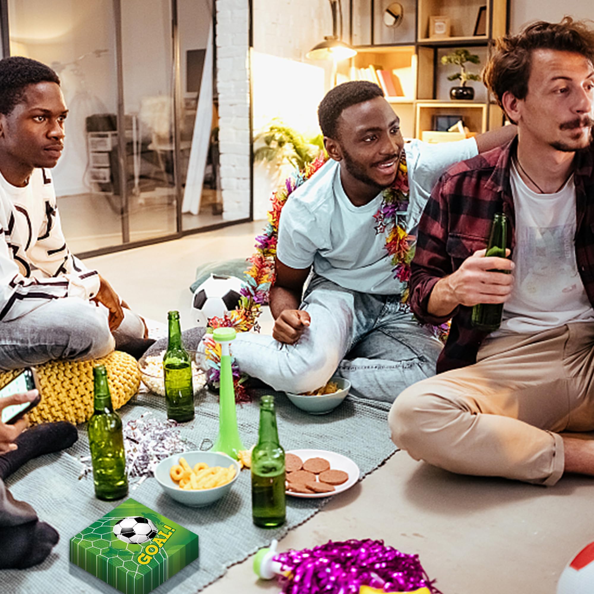 80 Stück Fußball-Servietten Für Deine Perfekte Fußballparty