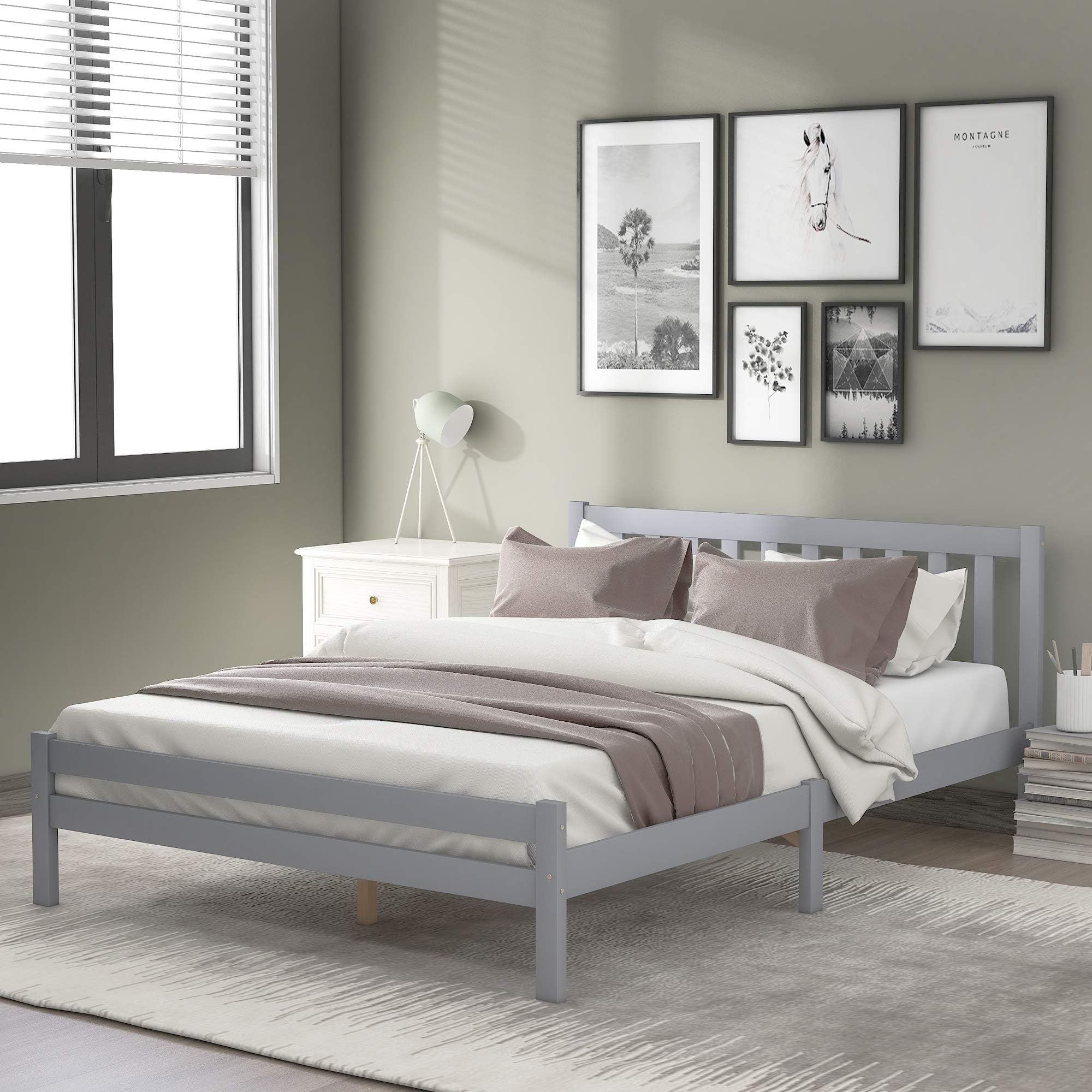 BTM Grey Double Bed