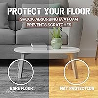 Vista 6 de Yes4All Alfombrillas Entrelazadas de EVA, Baldosas de Suelo tipo Rompecabezas, Acolchado de Suelo de Espuma con Borde para Muebles, Espacio