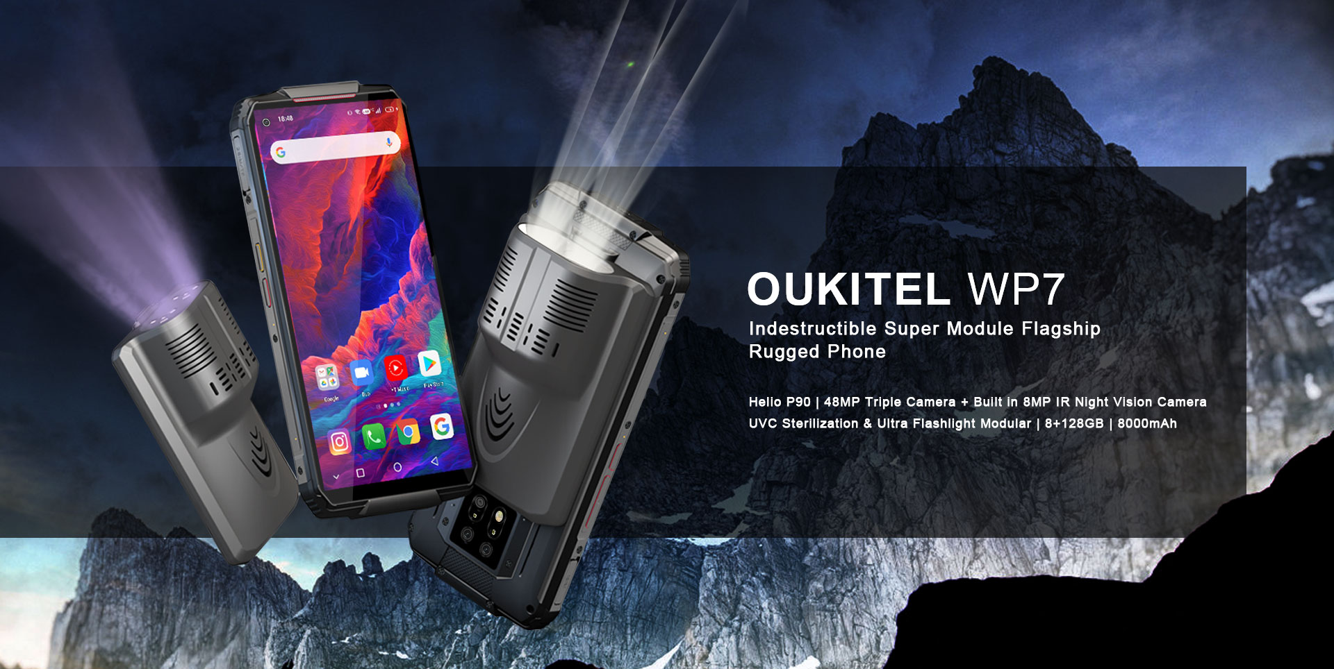Amazon.com: OUKITEL WP7 Unlocked Rugged Smartphone Night