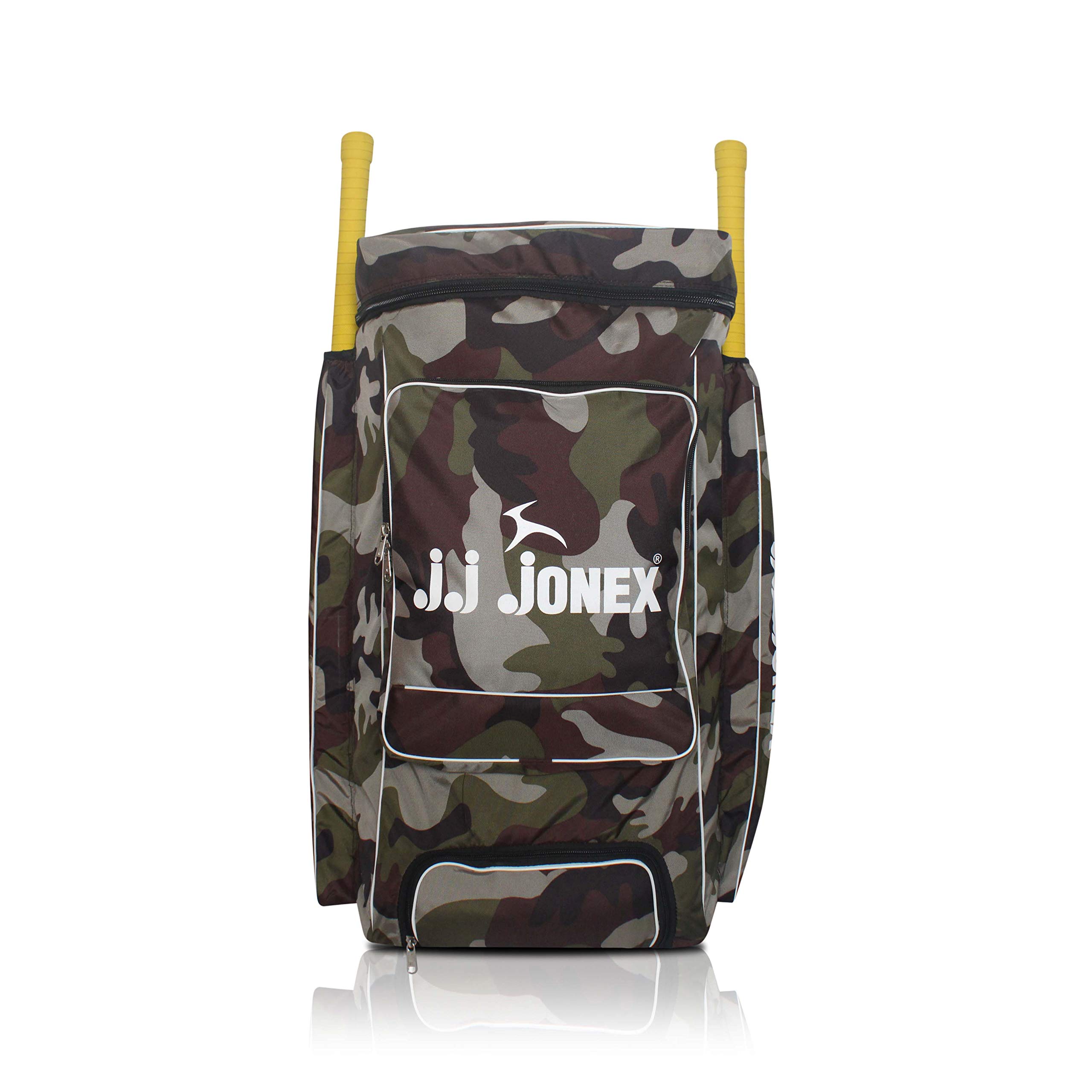 JJ Jonex Army Test Cricket Kit Bag with Shoe Compartment & 2 Bat Pockets (MYC)-image-40