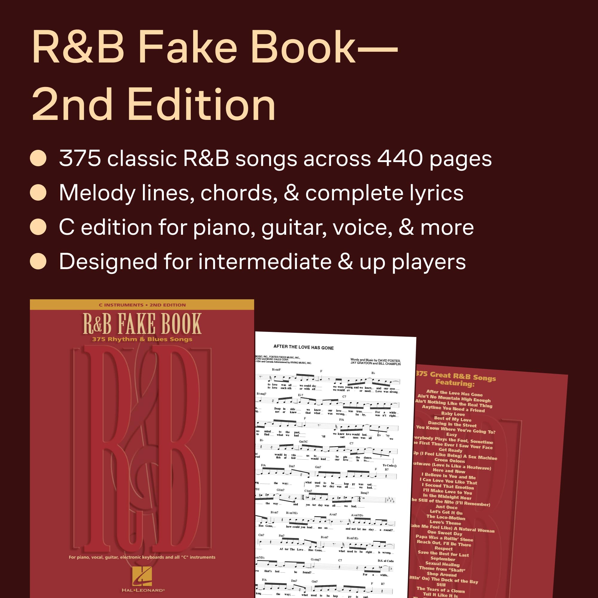 R&b Fake Book: 375 Rhythm and Blues Songs