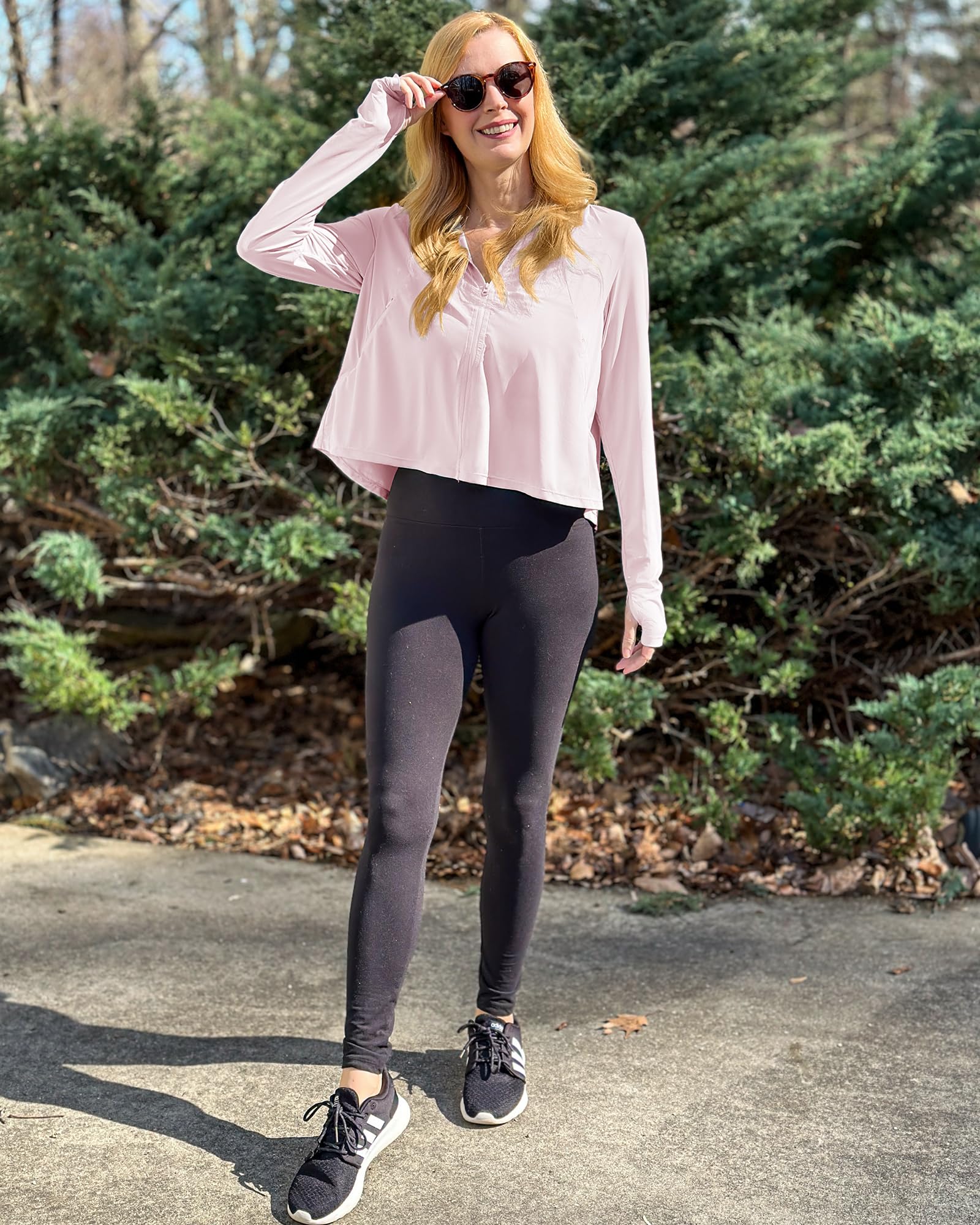 G4Free Damen Langarmshirt Sonnenschutz UV Kapuzen Jacke Leichte UPF Laufen Kühlung Feuchtigkeitsableitendes SPF Shirt Wandern Golf Angeln Radfahren Draussen
