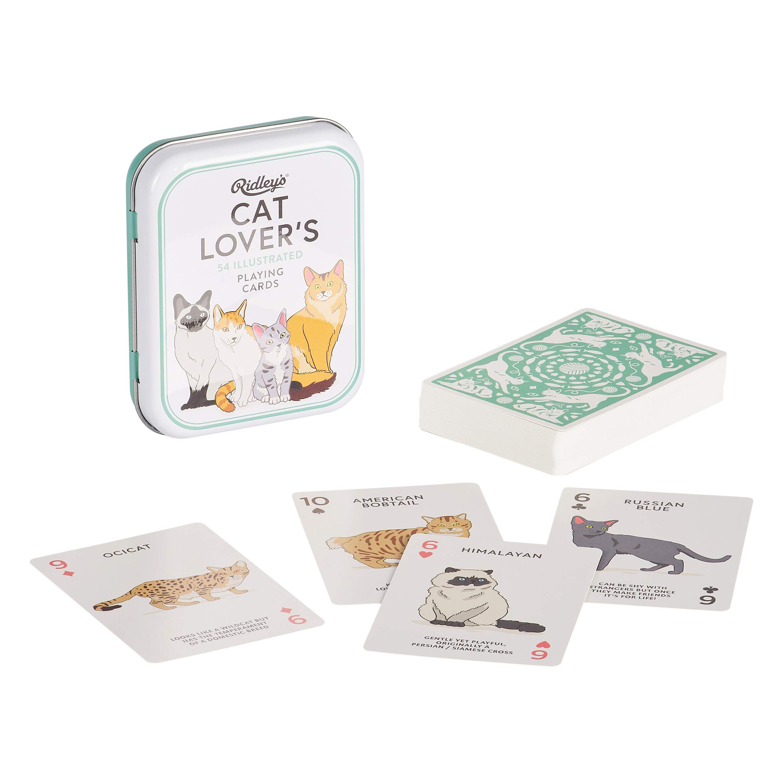 Ridley's | Cat Lover's Playing Cards | Card Game | Ages 12+ | 1+ Players