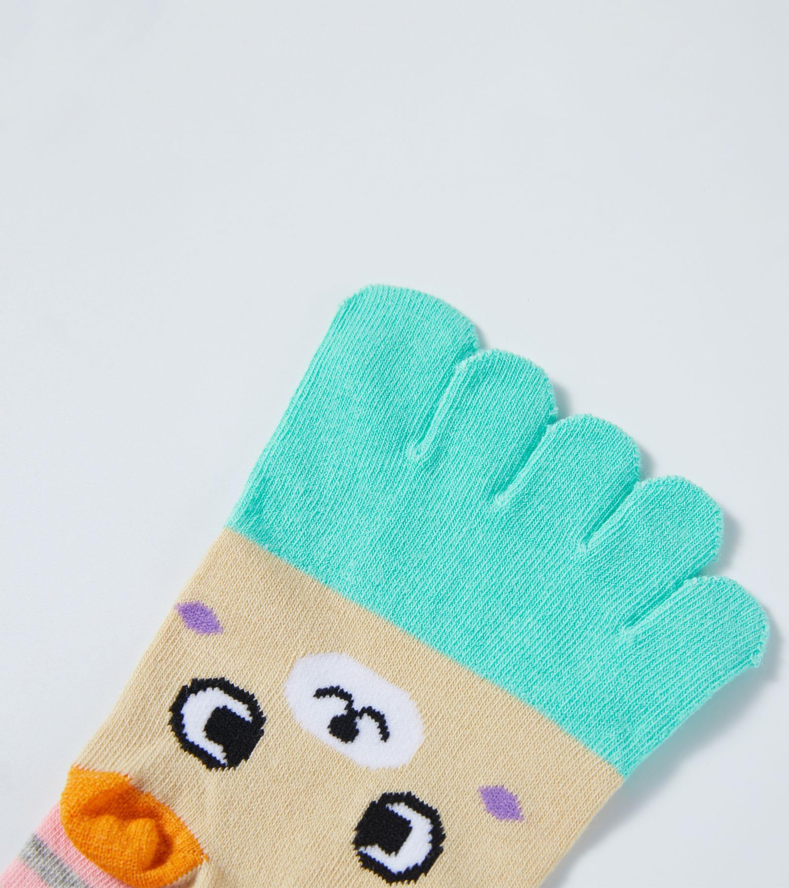 HONOW Women's Low Cut Toe Socks Ankle Cotton Running Socks(Pack of 5/6): Color 10 (Ankle Length)