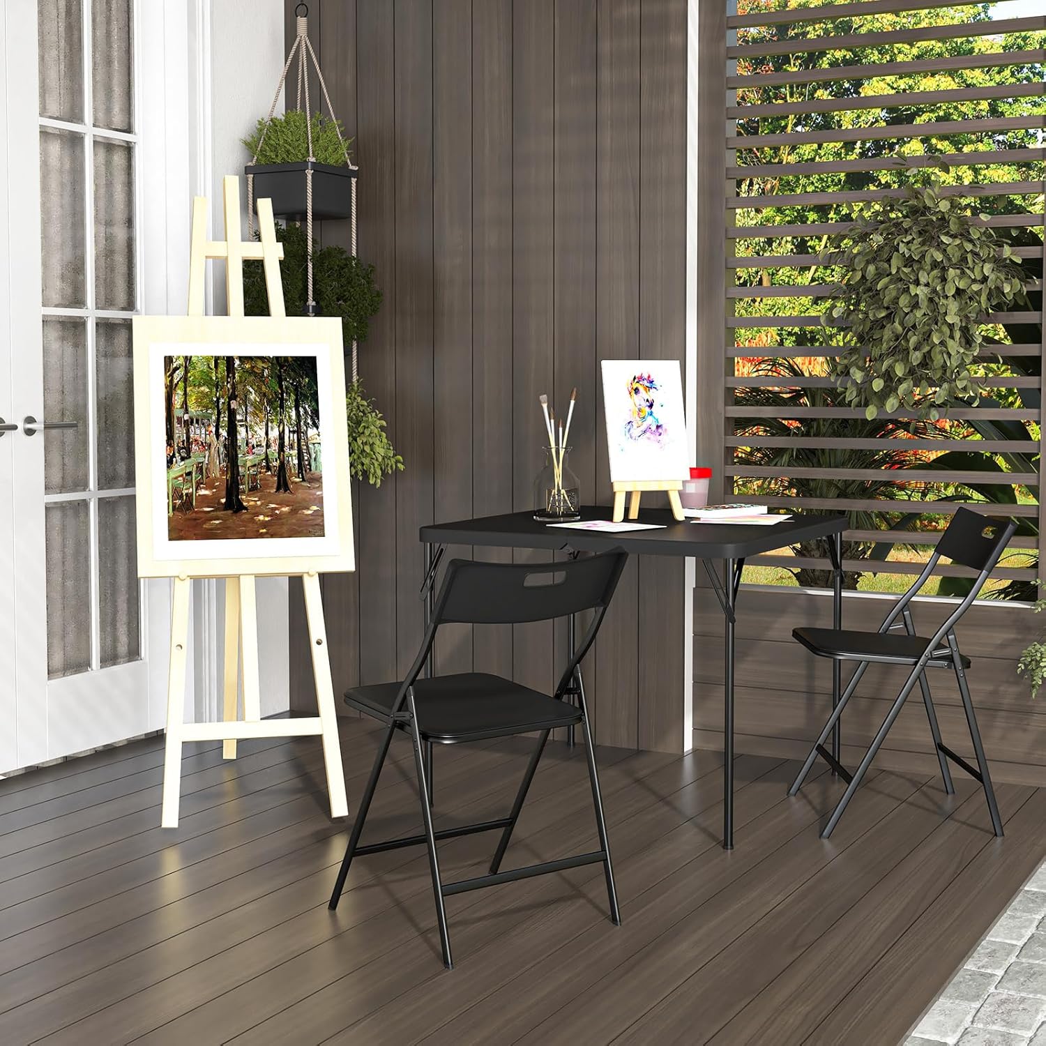 VERYKE Piece Folding Table and Chairs, Portable Mexico Ubuy