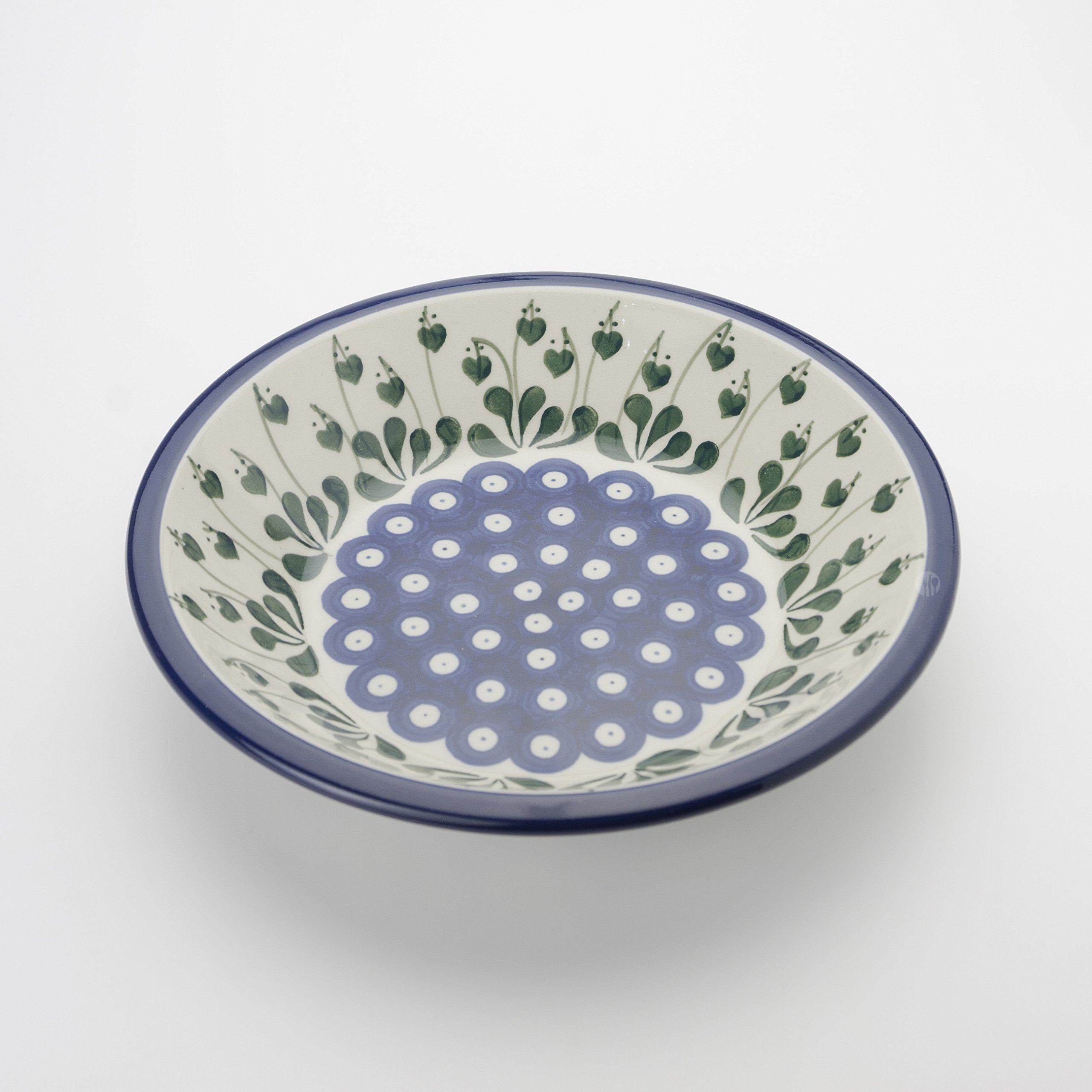 Polish Pottery 21.5cm Pasta Dinner Bowl - Love Leaf