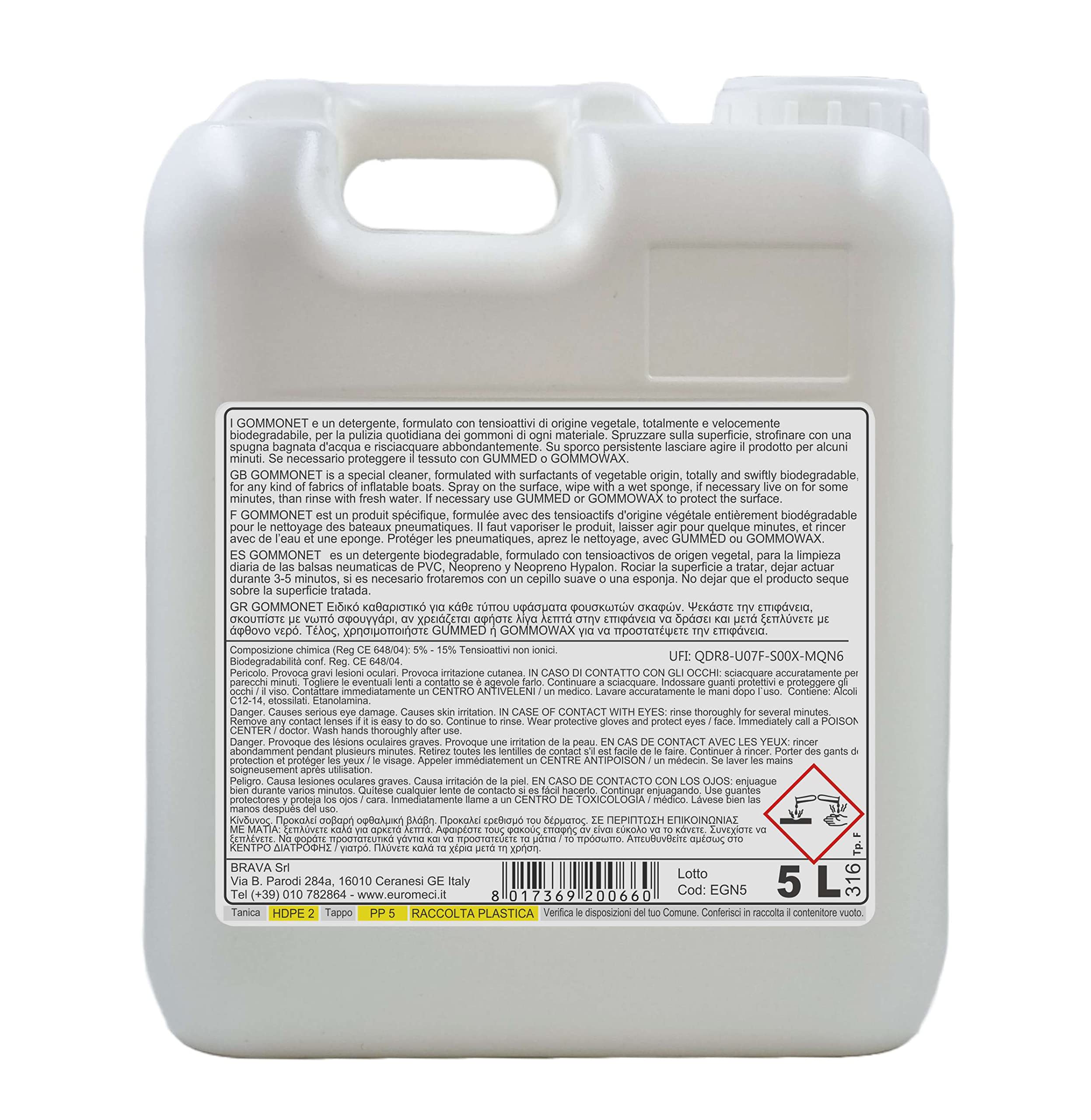 Gommonet, Detergente per Gommoni, 5.000 ml
