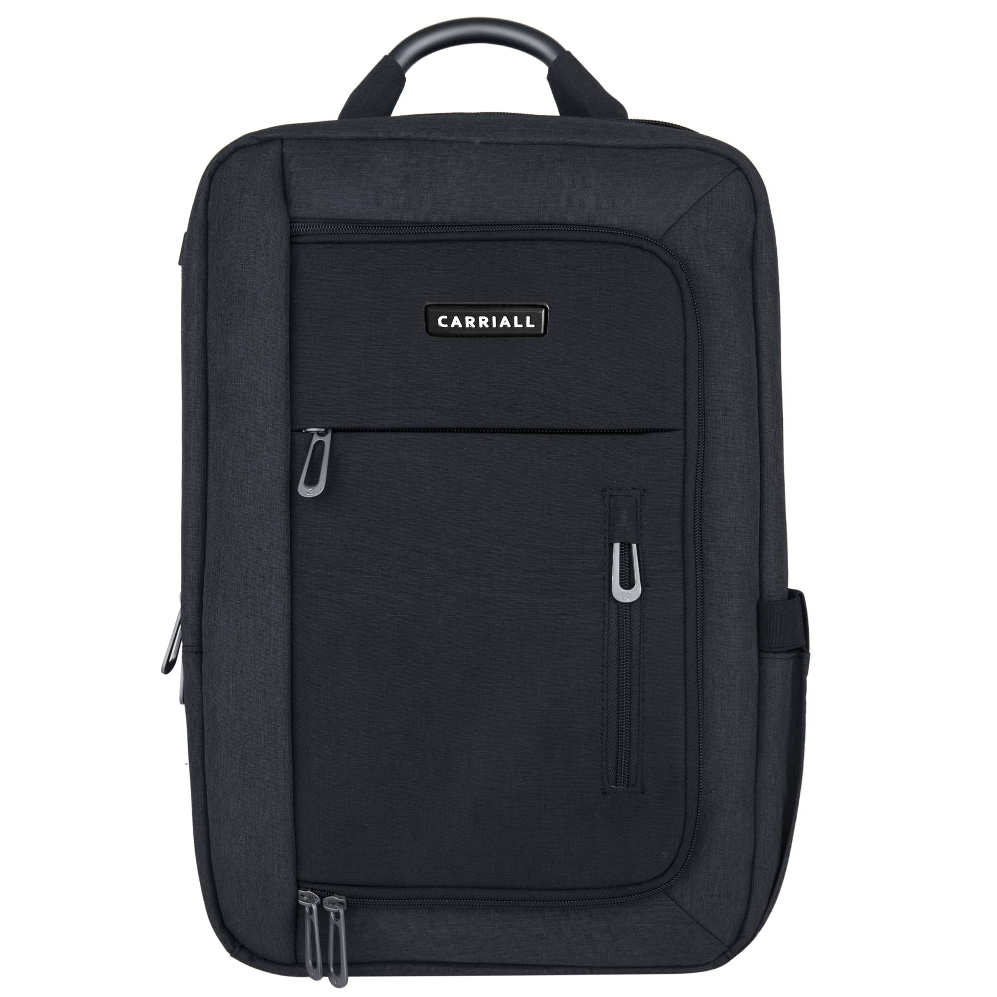 Carriall Minch Polyester Smart Laptop Backpack | Fit up to 15.6” Mac/Laptops | Side USB Port with Water Resistant Travel Bag | Daypacks For School, College & Office | Men, Women, Girls, Boys (Black) (B07VR4XXBD) Amazon Price History, Amazon Price Tracker