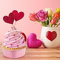 Vista 5 de Paquete de 50 moldes para pasteles en forma de corazón, juego de latas de papel de aluminio desechables en forma de corazón, 3.4 onzas líquidas