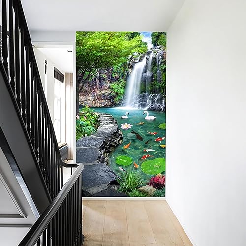 Vista 102 de Murales de pared de tamaño personalizado, paisaje nocturno de la ciudad de Dubai, murales de pared autoadhesivos extraíbles para despegar y pegar