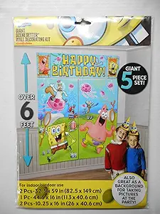 amscan Spongebob Scene Setter Wall Decorating Set (Each)