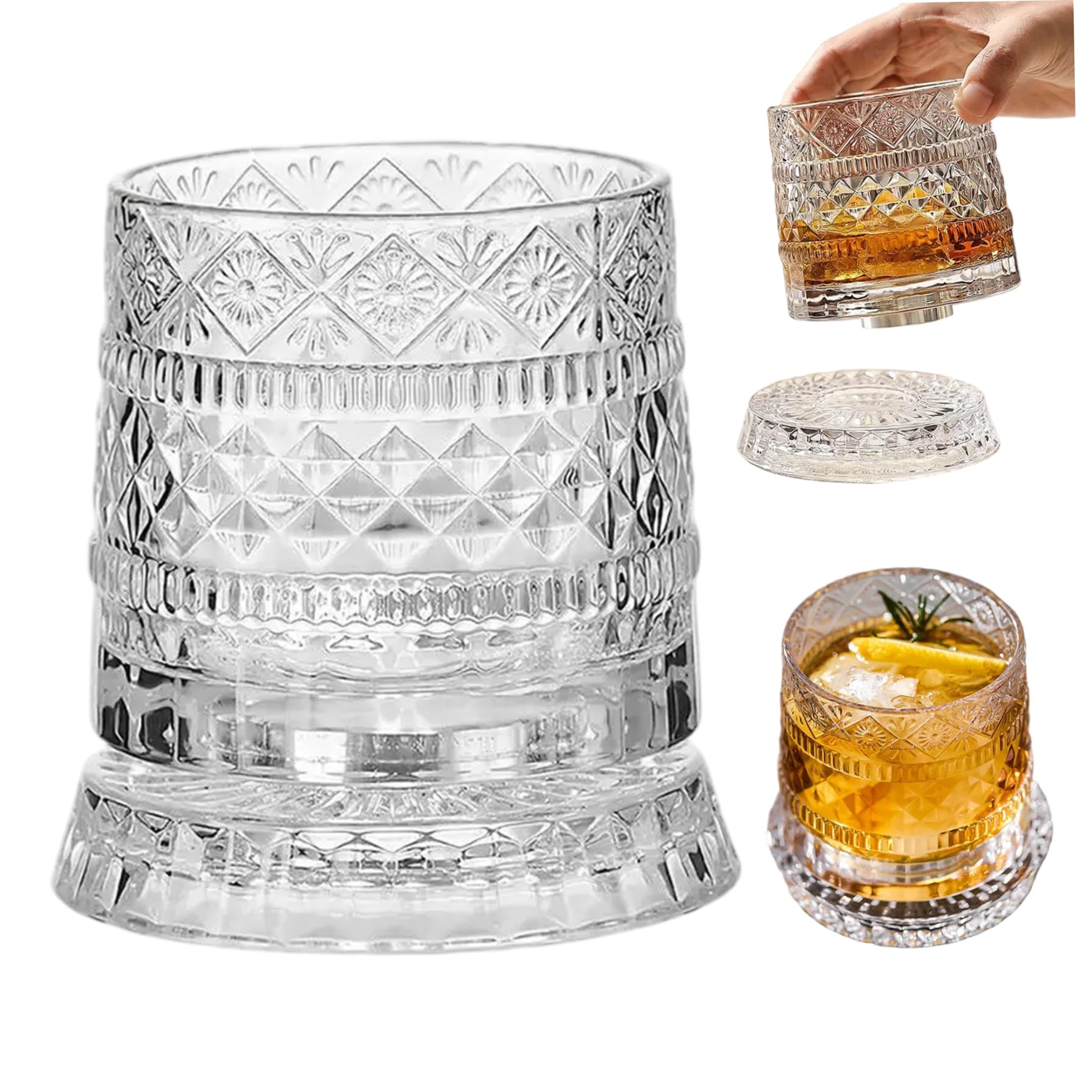 Verres à whisky rotatifs pour libérer les arômes sans les réchauffer