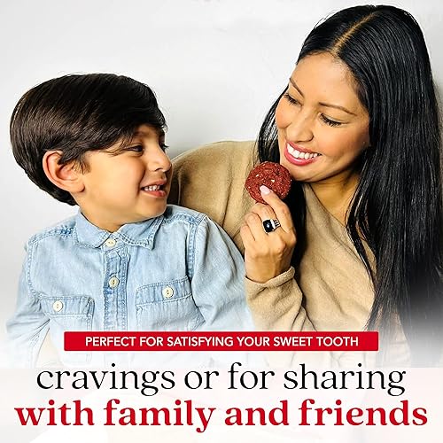 Miniatura 5 de Davids - Lata de galletas recién horneadas 050 onzas variadas mini galletas con chispas de chocolate chocolate blanco y galletas de terciopelo rojo