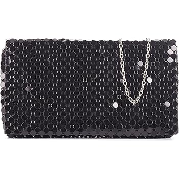 Moonbow Pochette Soiree Rabat Maille Noire Pochette Femme Pochette Mariage Sac Soiree Amazon Fr Chaussures Et Sacs