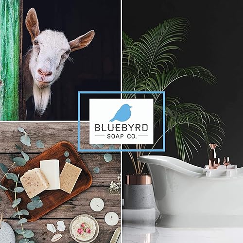 Miniatura 7 de Bluebyrd Jabón Lavanda + Barra de jabón de leche de cabra de pachulí  Nutrie, hidrata e hidrata  Jabón vegetal 100% natural con ácido láctico -