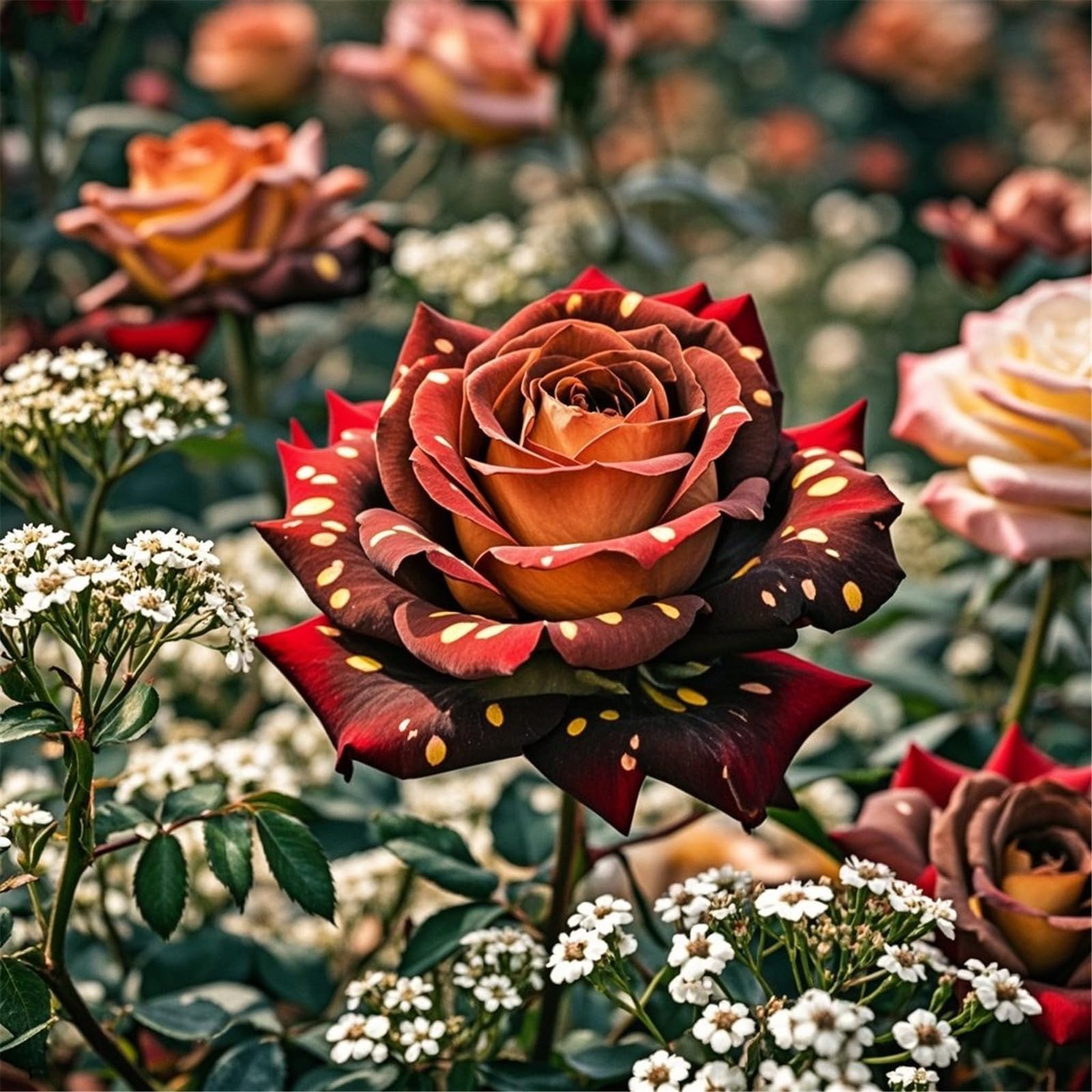 Mix Greening Flower, Now UK, Plant Bulbs, Hardy Perennial, Rose Bulbs, Strong Plant, Easy Plant, Excellent Display, Rare Plants, 1bulbs-C