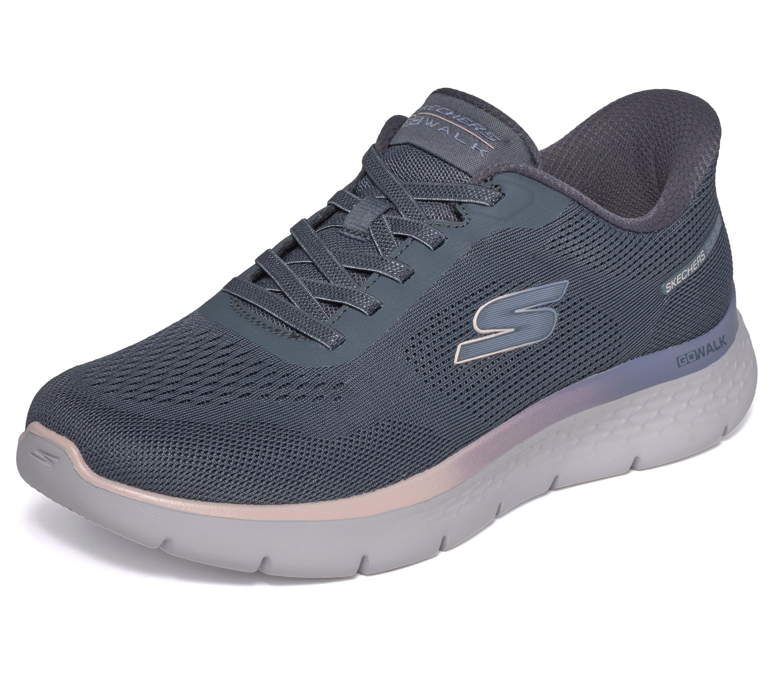 Skechers Women's Slip-Ins: Go Walk Flex Azriel, Charcoal, 10 UK