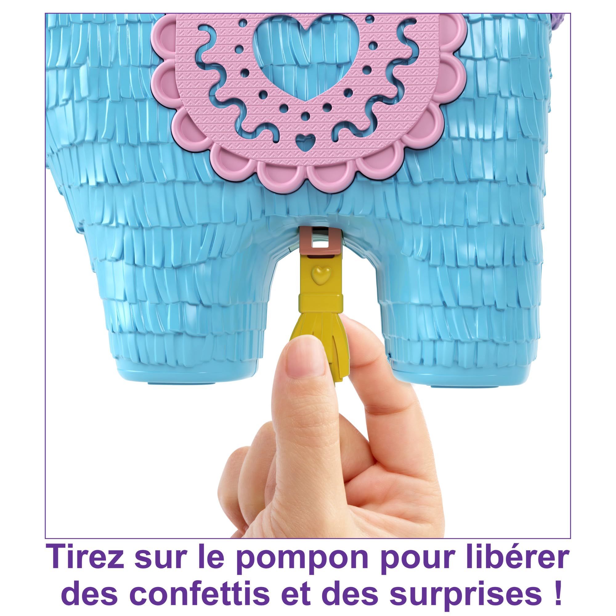 Polly Pocket Grand Coffret Lama Surprises Soirée Pyjama, 25 Surprises (Dont 2 Mini-Figurines), thème Camping de Luxe/soirée Pyjama, Jouet Enfant, Dès 4 Ans, HHX74