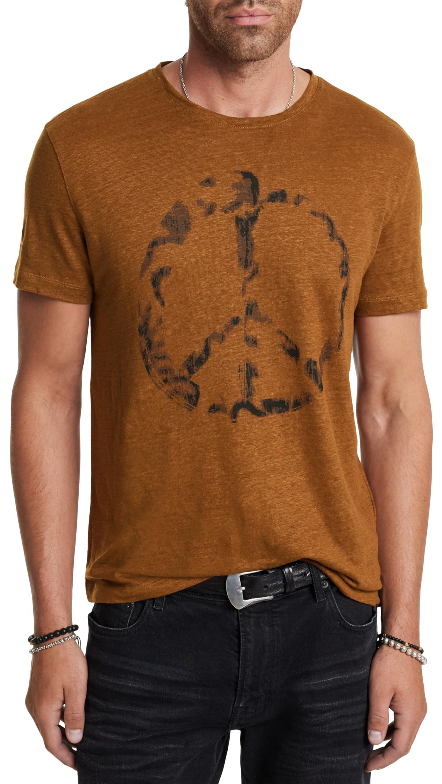 John Varvatos Men's Spray Peace Tee