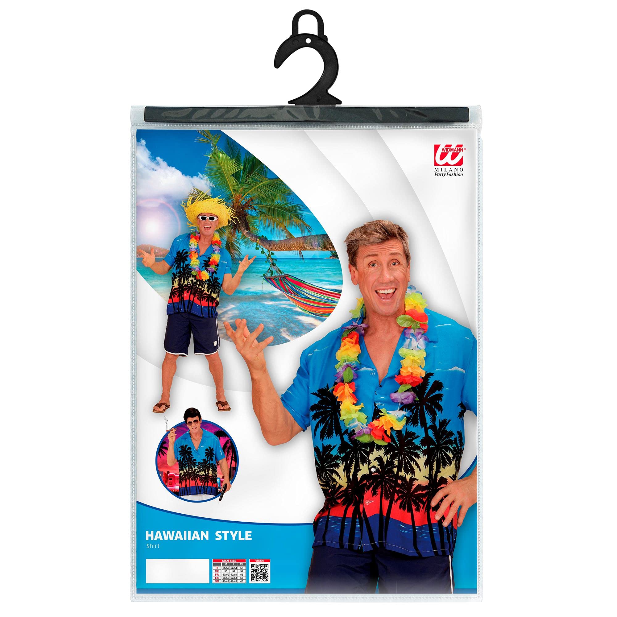 Widmann 05751 ? Shirt in Hawaiian Style, In Size M/L, Multicoloured, M-L - Image 2