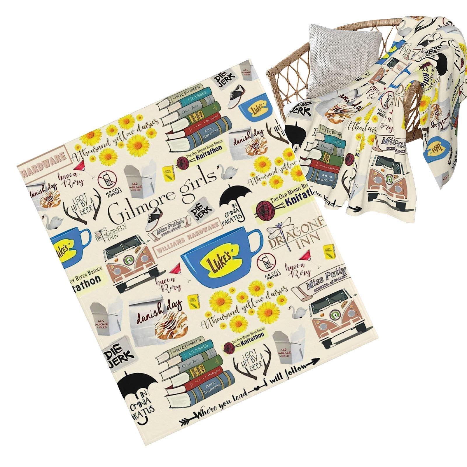 Couverture polyester pour filles et adultes, idée cadeau literie