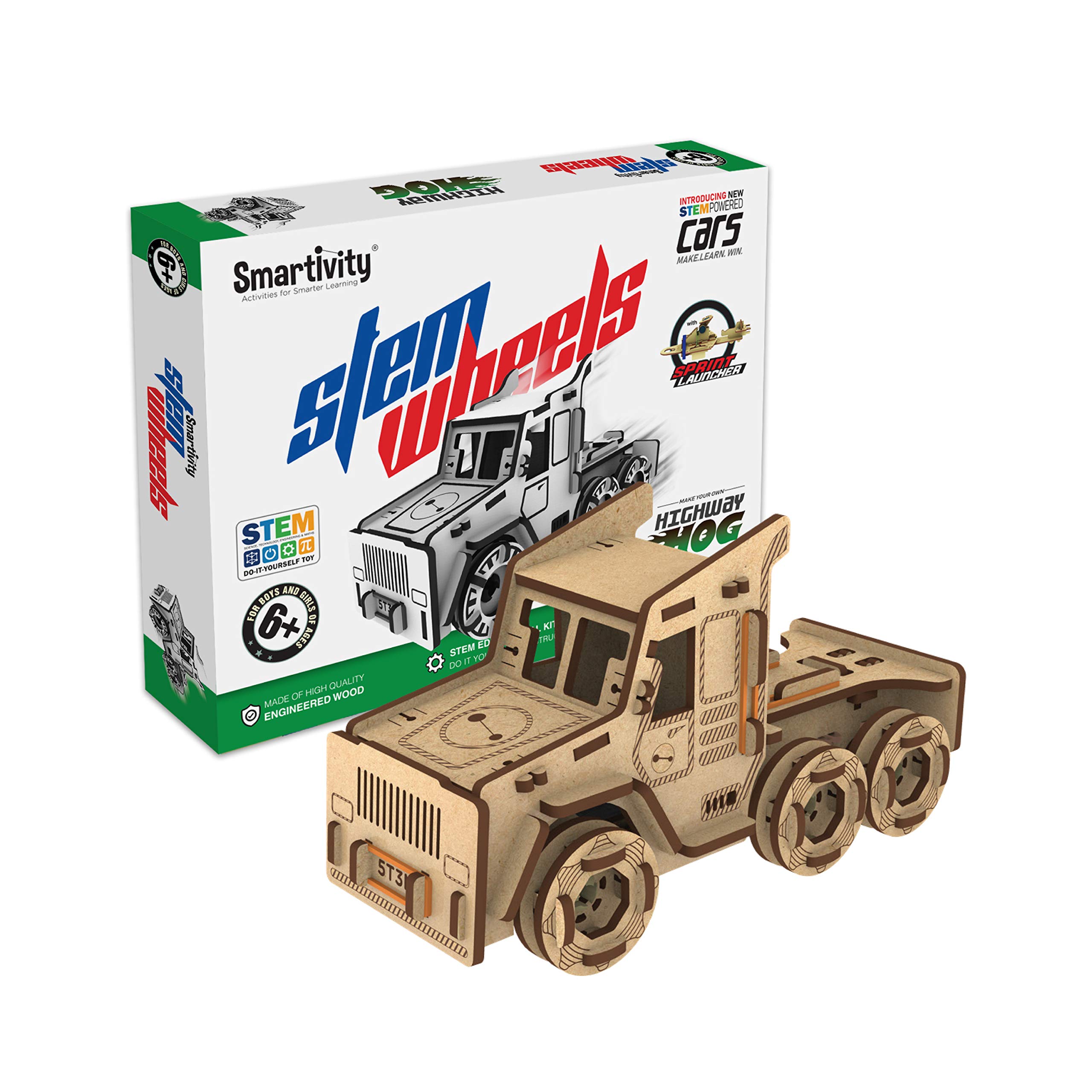 Smartivity STEMWheels Highway Hog STEM Educational DIY Fun Toys, Educational & Construction based Activity Game for Kids 6 to 14, Gifts for Boys & Girls, Made in India Multicolor (85 pieces) (B07KSGSM7H) Amazon Price History, Amazon Price Tracker