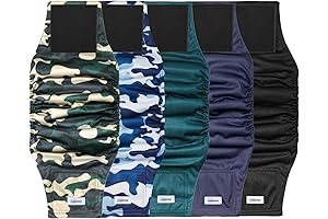 Reusable Dog Diapers Male, Premium Washable Dog Belly Bands