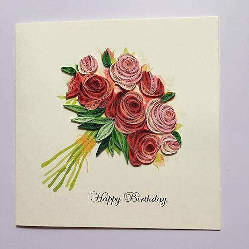 Miniatura 4 de Tarjetas de felicitación de tulipán, tarjetas de felicitación únicas de papel hechas a mano para el día de la madre, día del padre, Navidad,