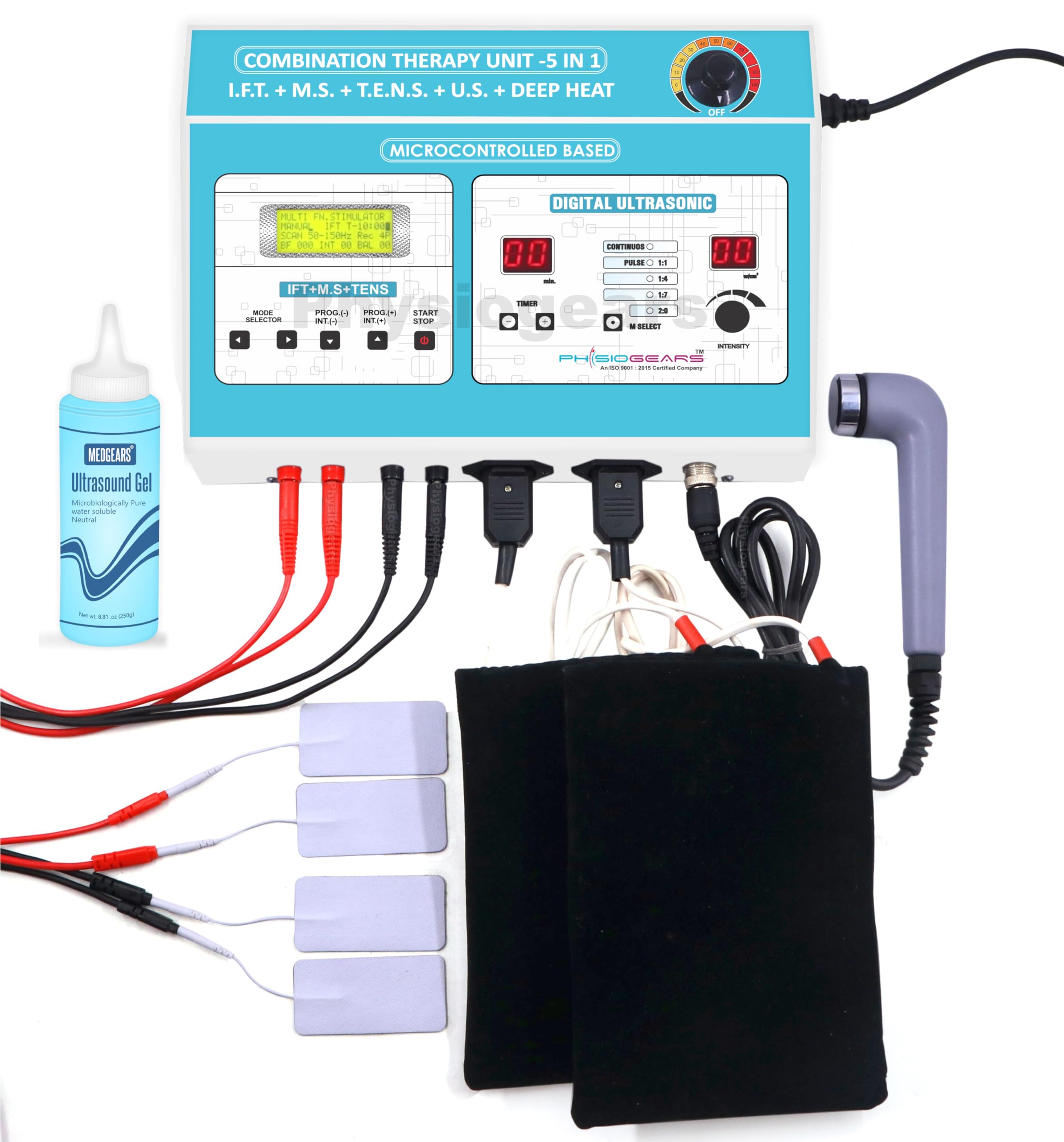 Physiogears 5 In 1 IFT MS Tens Ultrasonic Deep Heat Physiotherapy Machine Electrotherapy Combo Physiotherapy Machine with one Year Warranty For all Pain Relief Device (Self Adhesive Pad) (B0D2DJMR4C) Amazon Price History, Amazon Price Tracker