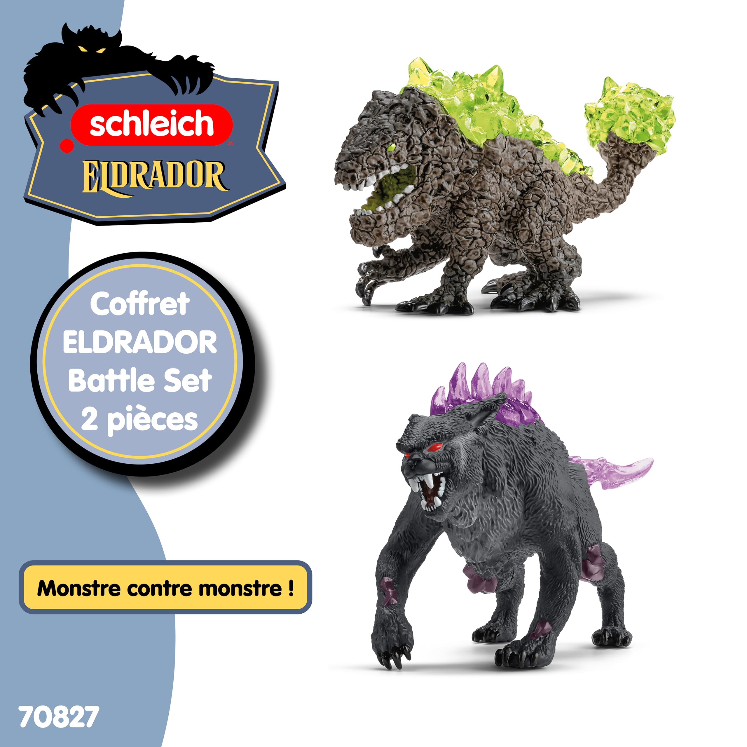 Schleich ELDRADOR Creatures | Lynx des Ténèbres vs Broyeur de