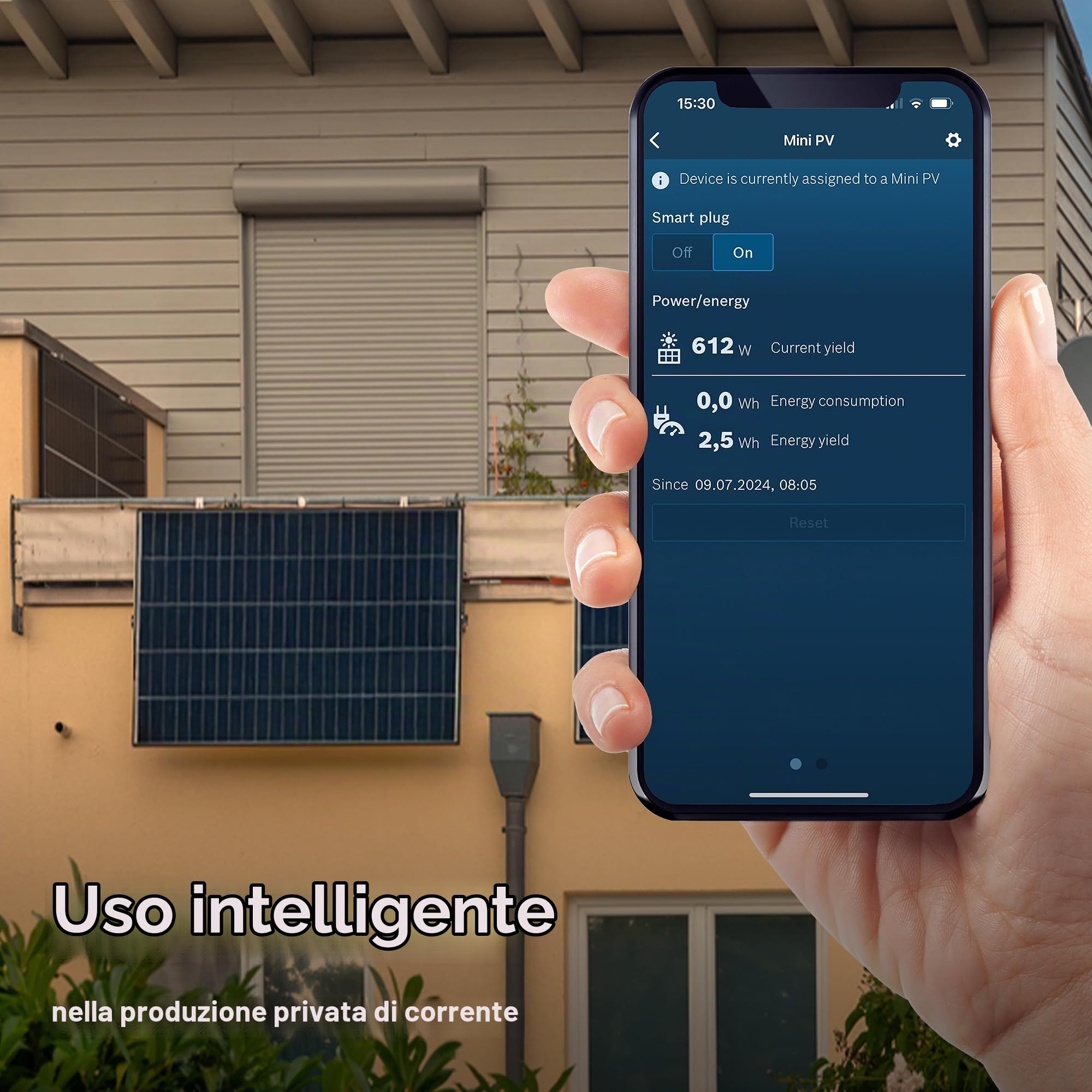 Bosch Smart Home presa intelligente compatta [+M], presa Wifi smart, app controllabile con funzione di risparmio energetico, uso in sistemi Bosch Smart Home o Matter di altri produttori, set 4 pz.