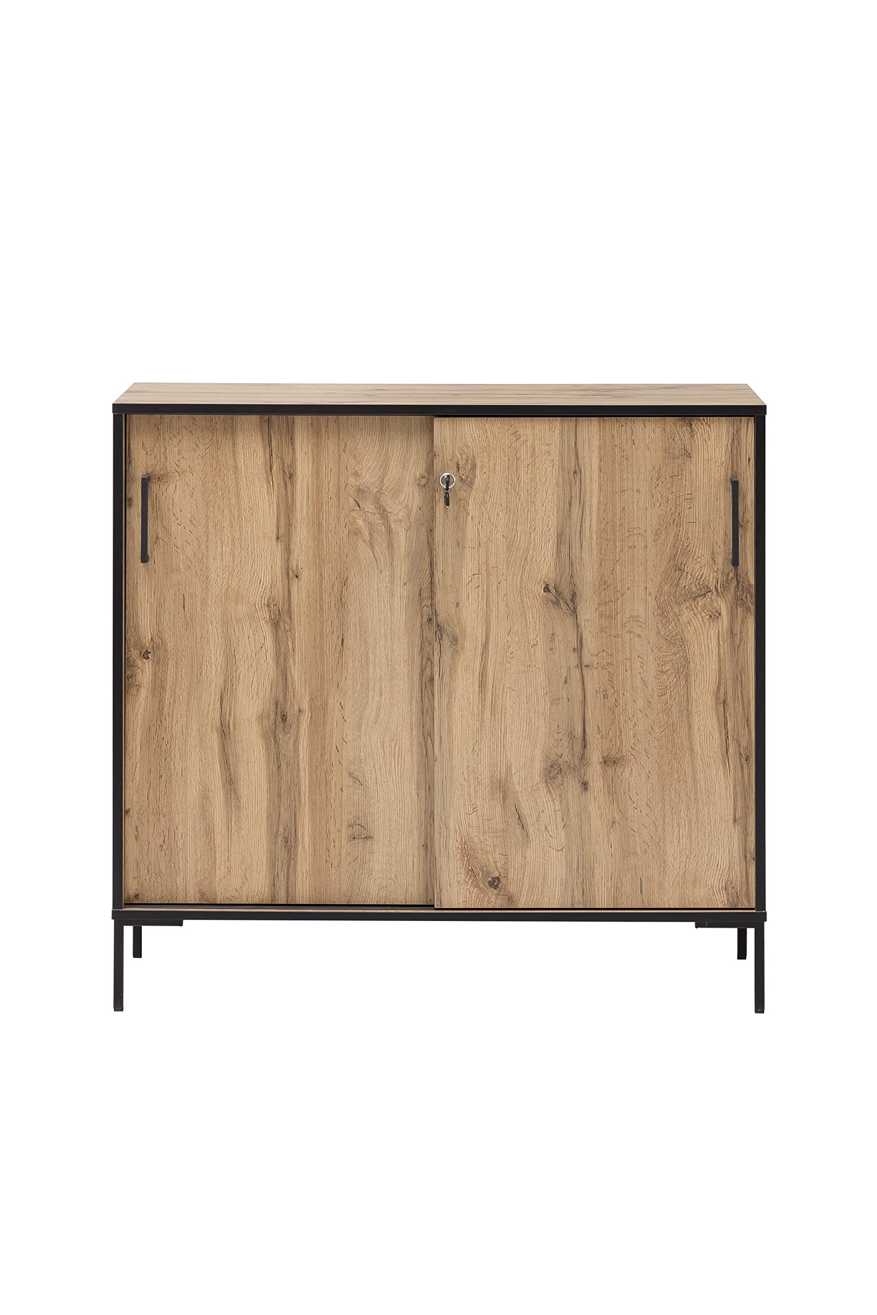 Schildmeyer Montana Aktenschrank 701516, Eiche-Landhaus Dekor, 100, 1 x 41 x 96, 6 cm