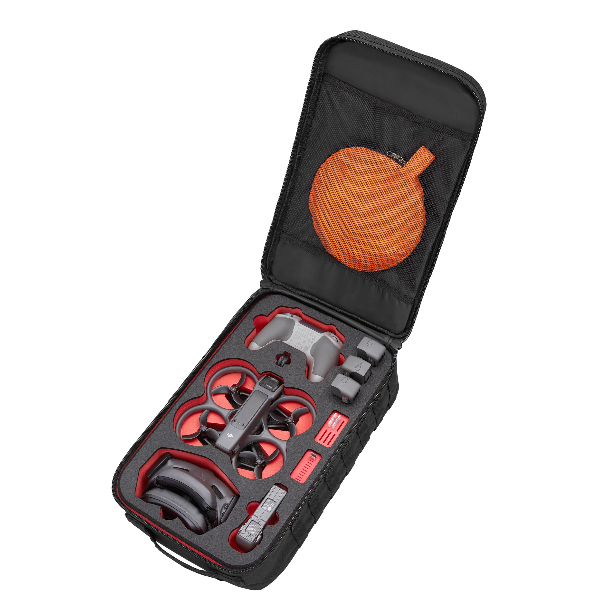 Zaino professionale per DJI Avata 2 Fly More Combo e molti accessori - zaino da esterno idrorepellente con inserto in schiuma - robusta borsa per il trasporto del drone Avata 2