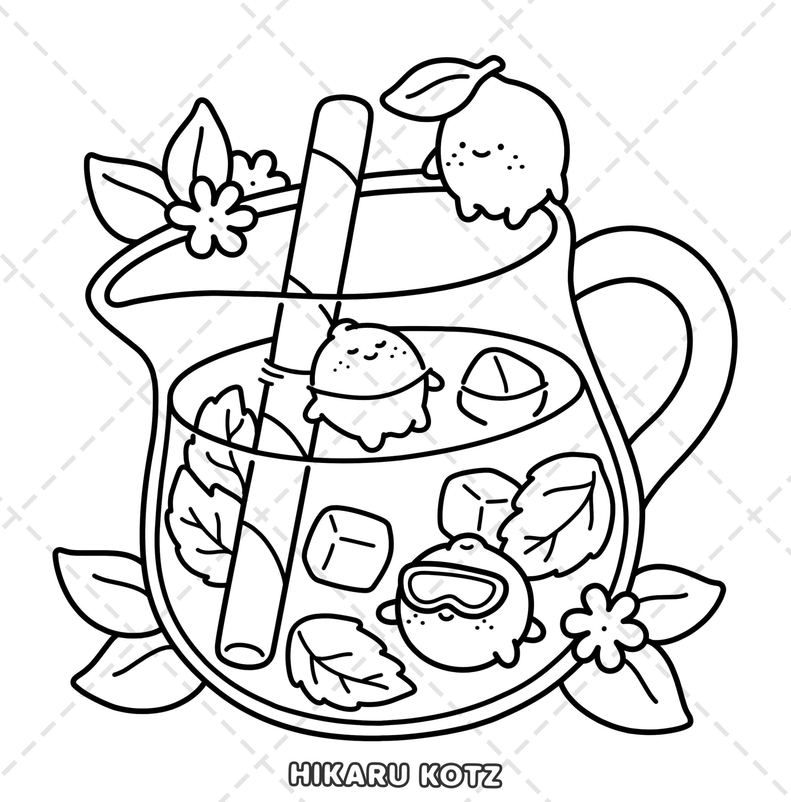 Veggie Life: Fruits and Vegetables Coloring Book for Adults and Teens - Image 8