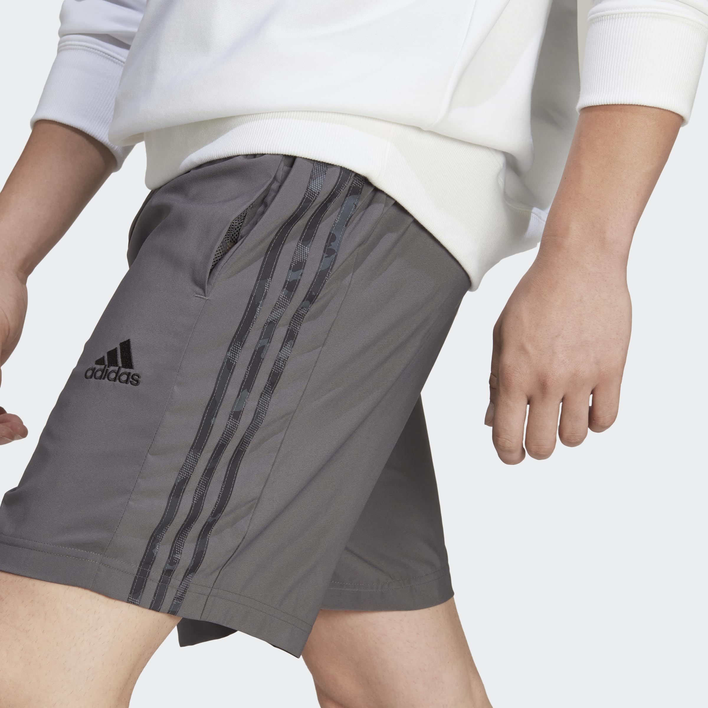 adidas Essentials 3-Stripes Single Jersey Shorts - Pantalones Cortos Hombre