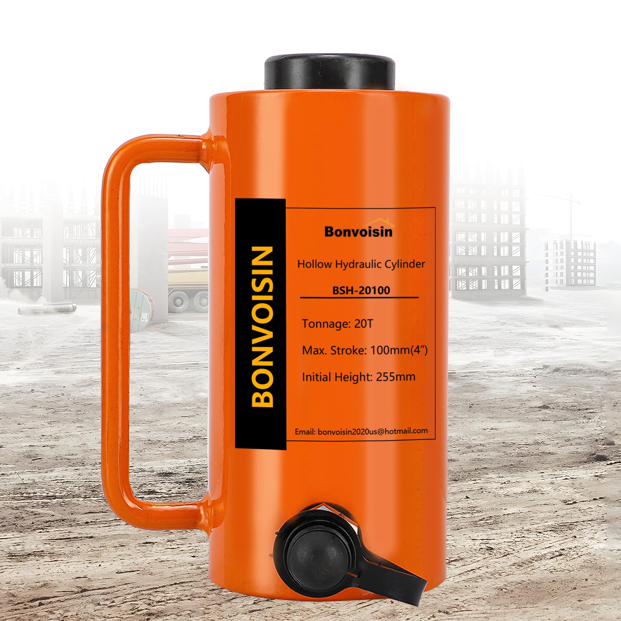 Amazon.com: Bonvoisin 20T 4 Inch Hollow Hydraulic Cylinder Jack