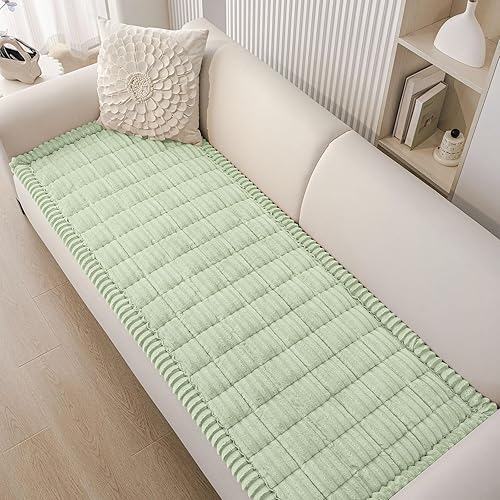 Miniatura 9 de Smiry - Funda de sofá lavable para perros, funda antideslizante y mullida para sofá de 3 cojines, apta para mascotas, funda gruesa y suave para