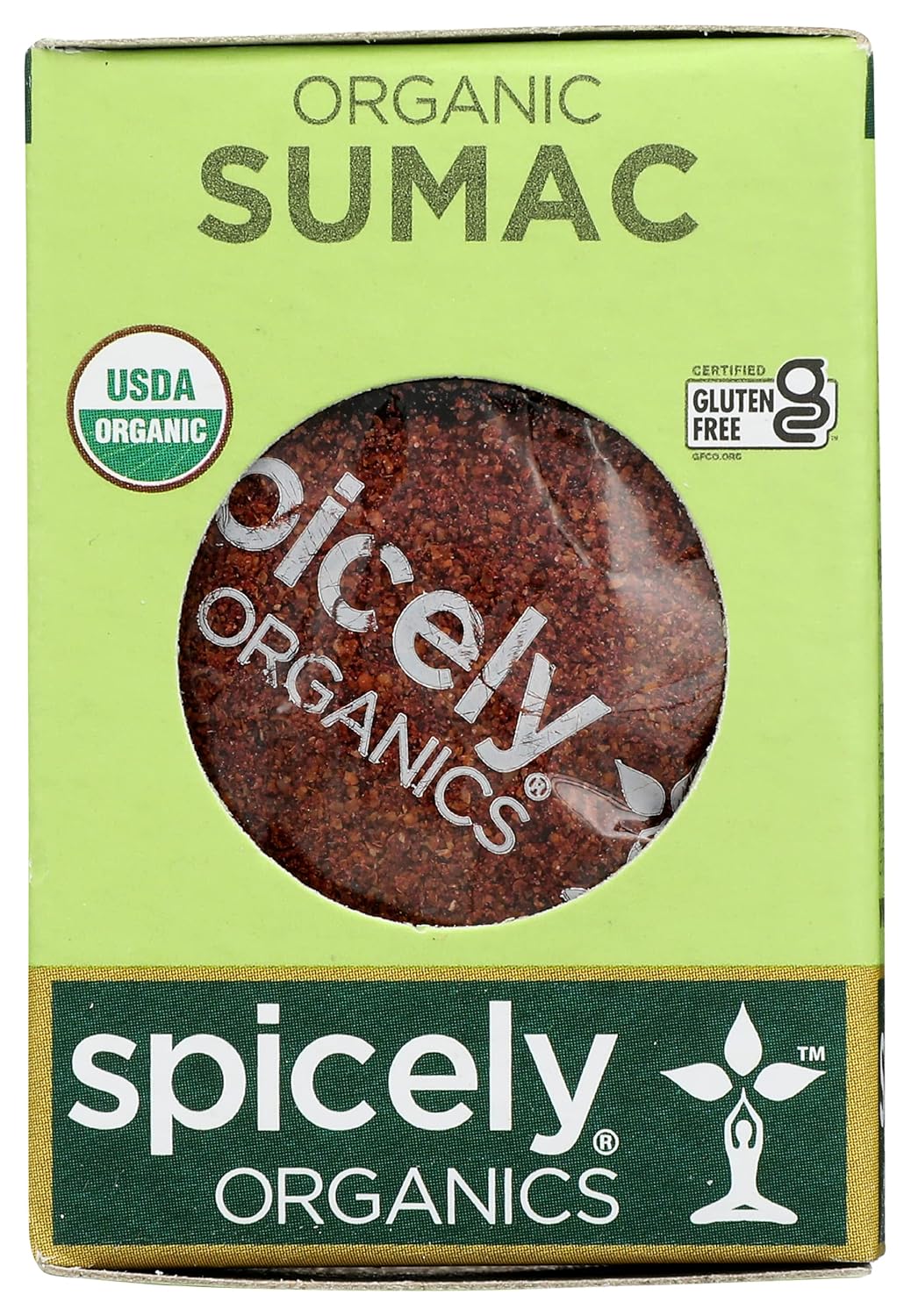 Spicely Organics Ground Sumac Spice In EcoBox, Gluten Free, 0.45 Ounces (Pack Of 6)