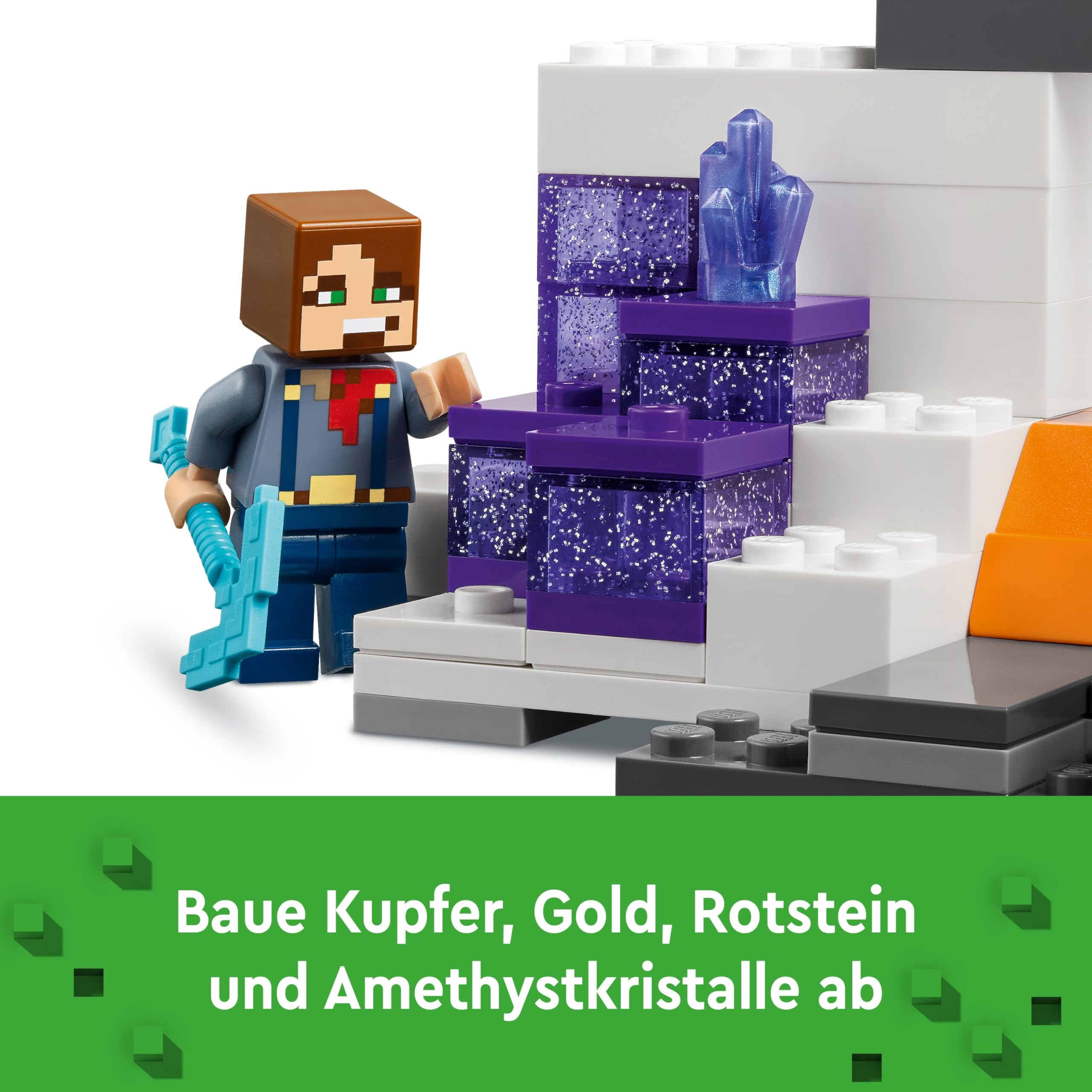 LEGO Minecraft The Badlands Mineshaft - Interactive Toy with Explorer, Creeper and Spider Figures, Plus Exploding TNT Function - Gaming Gift for 8+ Year Old Boys & Girls - 21263