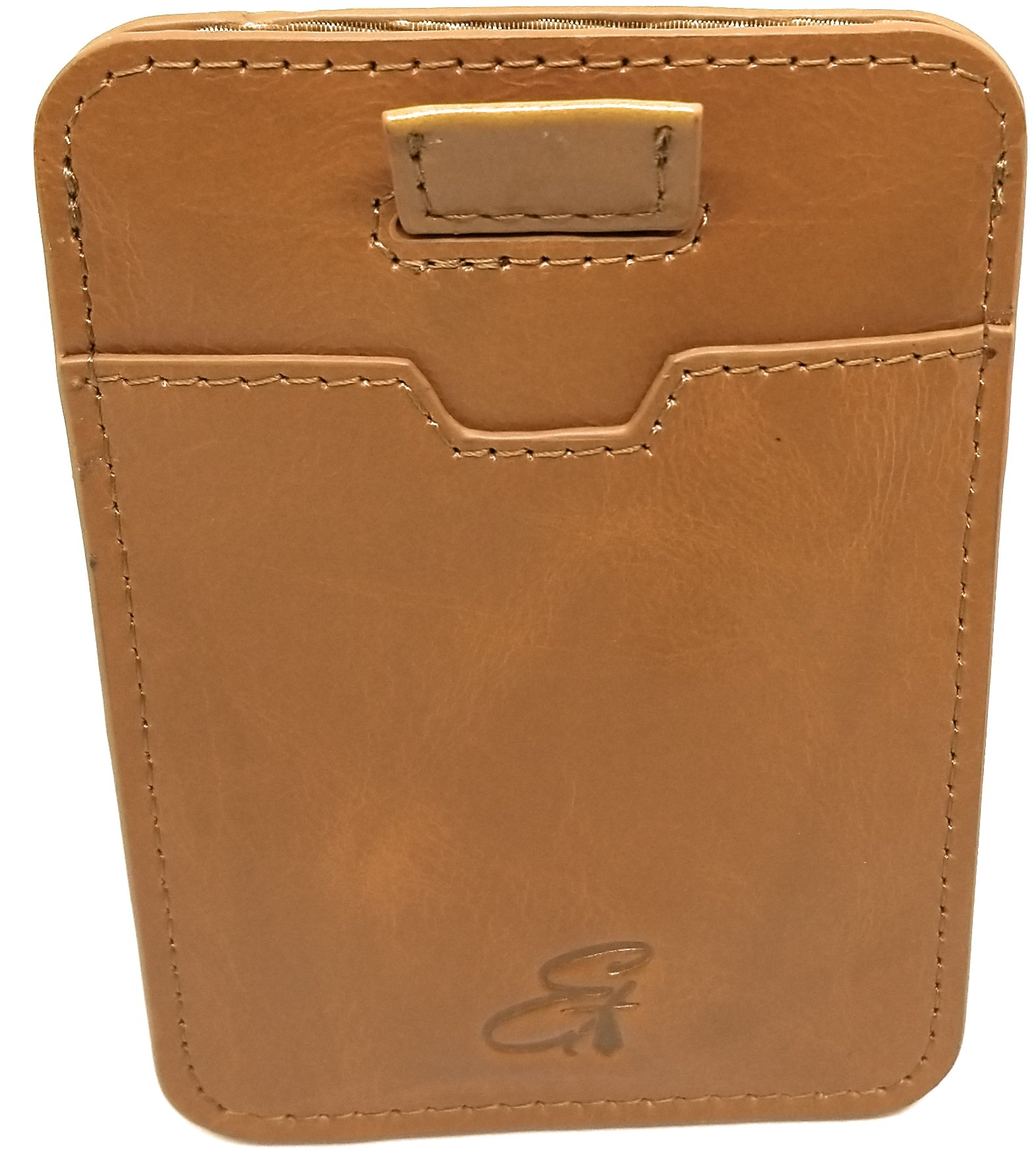 RFID Blocking Minimalist Travel Wallet: Slim Front Pocket With Smart Pull Tab